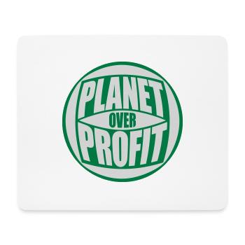 Planète sur le devis de profit - Tapis de souris (format paysage) - blanc - Devant