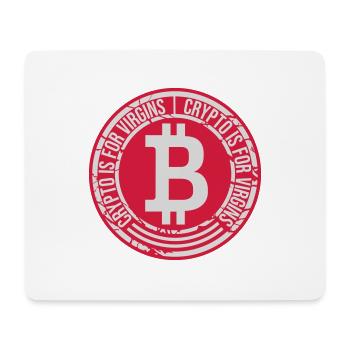 crypto is for virgins - Mouse Pad (horizontal) - white - Front