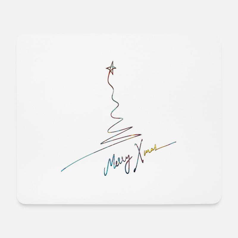Frohe Weihnachten Weihnachten Weihnachten Urlaub Winter Santa Nordic - Mousepad (Querformat) - Weiß