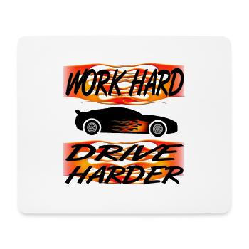 Car - Mouse Pad (horizontal) - white - Front