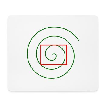 kästchendenken - Mousepad (Querformat) - Weiß - Vorne