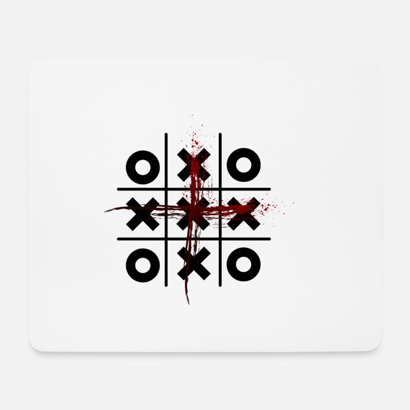 Tic Tac Toe - Mouse Pad (horizontal) - white