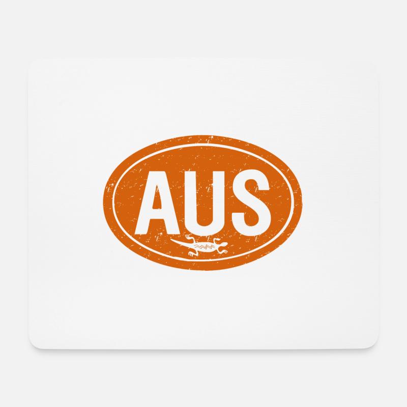 AUS - Mousepad (Querformat) - Weiß