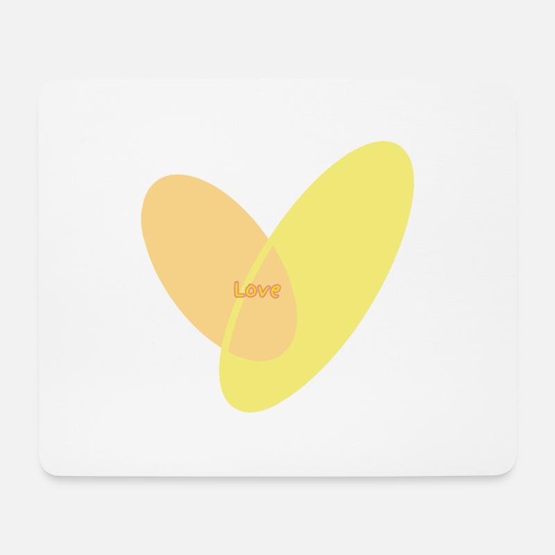 Heart - Mouse Pad (horizontal) - white