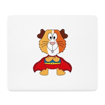 SUPERHELD - MEERSCHWEINCHEN - TIER - TIERISCH - Mousepad (Querformat) - Weiß - Vorne