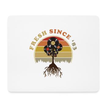 Vintage 1983 - Mousepad (Querformat) - Weiß - Vorne