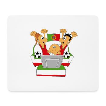 FUßBALL - WELTMEISTERSCHAFT - PORTUGAL - FANS - Mousepad (Querformat) - Weiß - Vorne