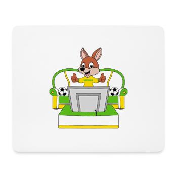 KÄNGURU - FUßBALL - AUSTRALIEN - WELTMEISTERSCHAFT - Mousepad (Querformat) - Weiß - Vorne
