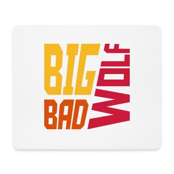 big bad wolf quote - Mouse Pad (horizontal) - white - Front