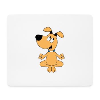 HUND - YOGA - PILATES - TIER - TIERISCH - Mousepad (Querformat) - Weiß - Vorne