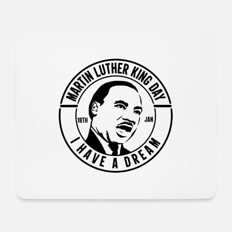 MARTIN LUTHER KÖNIG - Mousepad (Querformat) - Weiß