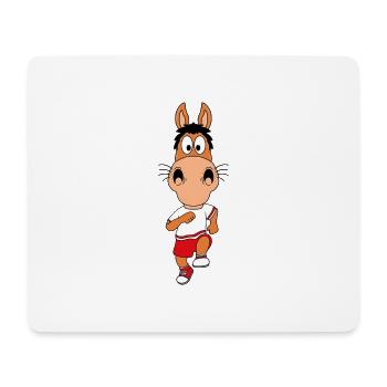 PFERD - PONY - LAUFEN - SPORT - FITNESS - JOGGEN - Mousepad (Querformat) - Weiß - Vorne