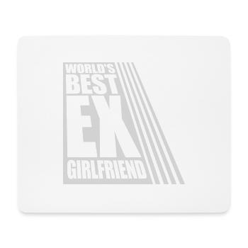worlds best ex girlfriend - Mousepad (Querformat) - Weiß - Vorne