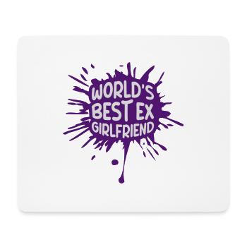worlds best ex girlfriend - Mousepad (Querformat) - Weiß - Vorne