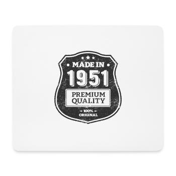 HERGESTELLT 1951 - Mousepad (Querformat) - Weiß - Vorne