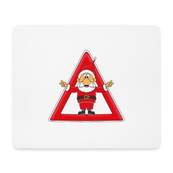 ACHTUNG WEIHNACHTSMANN - WEIHNACHTEN - Mousepad (Querformat) - Weiß - Vorne