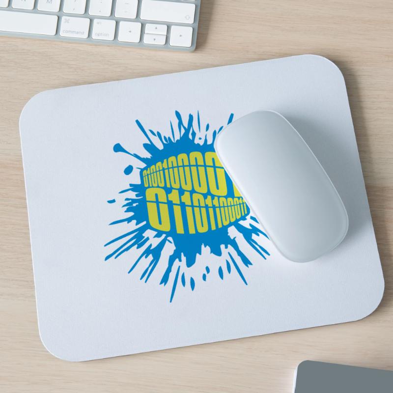 Binary Code Program Language Mouse Pad (horizontal)