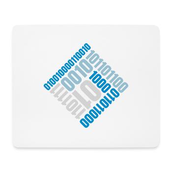 Binär Code Programm Sprache - Mousepad (Querformat) - Weiß - Vorne