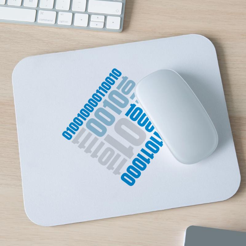 Binär Code Programm Sprache Mousepad (Querformat)