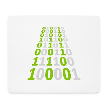 Binär Code Programm Sprache - Mousepad (Querformat) - Weiß - Vorne