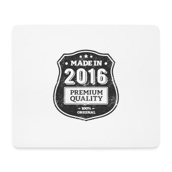 HERGESTELLT 2016 - Mousepad (Querformat) - Weiß - Vorne