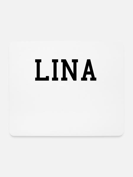 LINA - Mousepad (Querformat) - Weiß