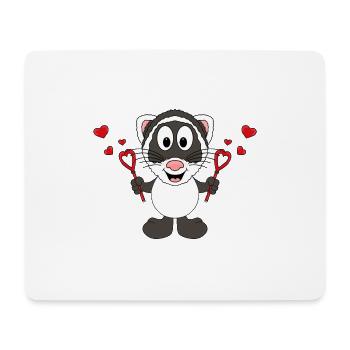FRETTCHEN - SEIFENBLASEN - HERZEN - LIEBE - LOVE - Mousepad (Querformat) - Weiß - Vorne