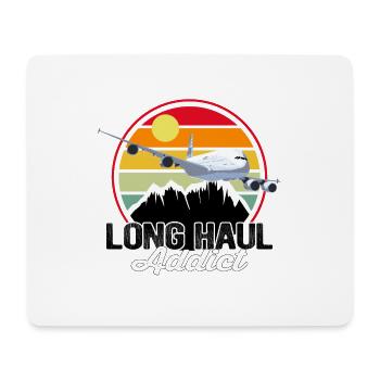 Fernreise Addict Sunset - Vintage Geschenk Pilot - Mousepad (Querformat) - Weiß - Vorne