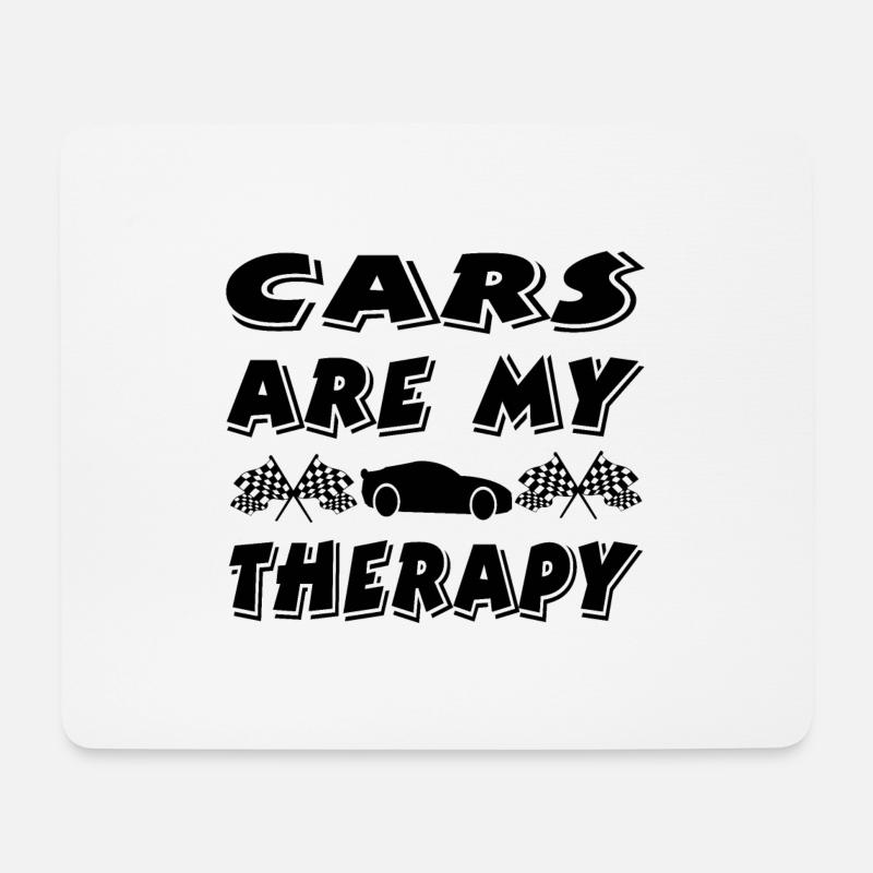 Auto - Mousepad (Querformat) - Weiß