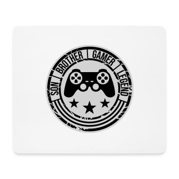 son brother gamer legend - Mousepad (Querformat) - Weiß - Vorne