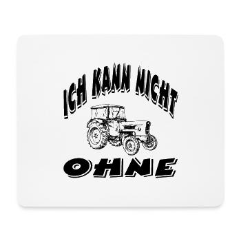 Traktor - Mousepad (Querformat) - Weiß - Vorne