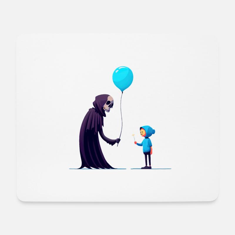 Freundlicher Tod - Mousepad (Querformat) - Weiß