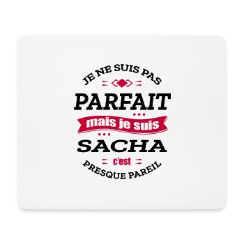 SACHA PARFAIT - PRENOM SACHA - Tapis de souris (format paysage) - blanc - Devant