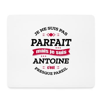 ANTOINE PARFAIT - PRENOM ANTOINE - Tapis de souris (format paysage) - blanc - Devant