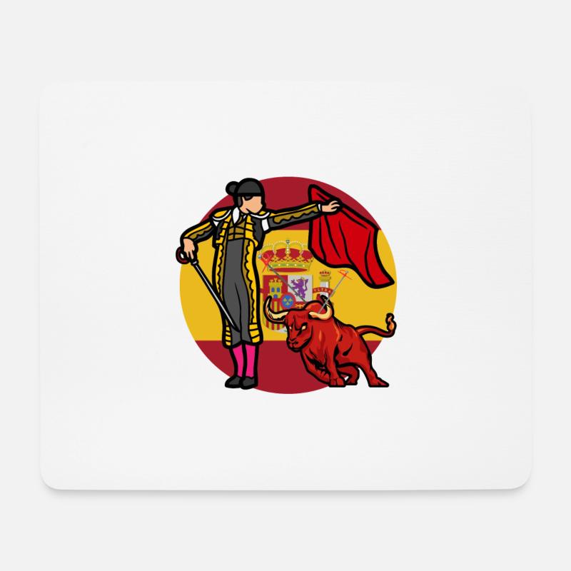 Vive la corrida - Tapis de souris (format paysage) - blanc