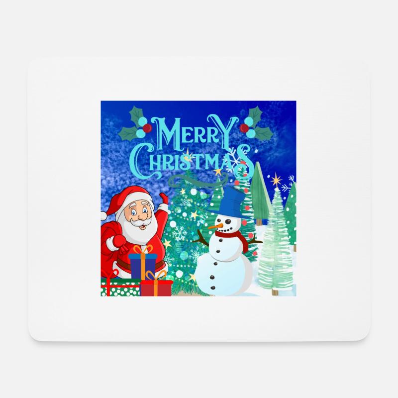 Frohe Weihnachten, Weihnachten - Mousepad (Querformat) - Weiß