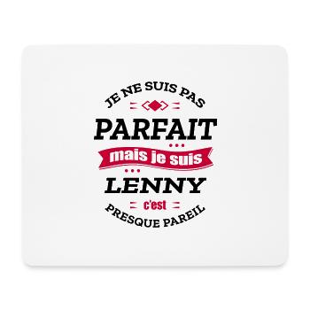 LENNY PARFAIT - PRENOM LENNY - Tapis de souris (format paysage) - blanc - Devant