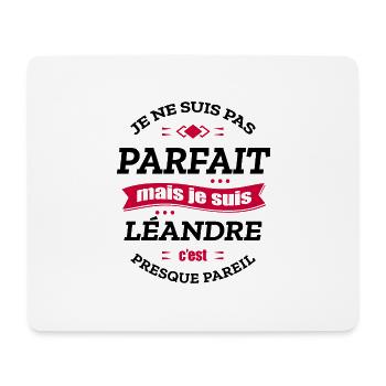 LÉANDRE PARFAIT - PRENOM LÉANDRE - Tapis de souris (format paysage) - blanc - Devant
