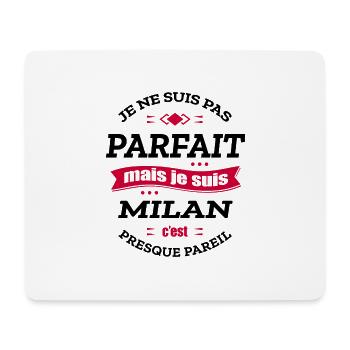 MILAN PARFAIT - PRENOM MILAN - Tapis de souris (format paysage) - blanc - Devant