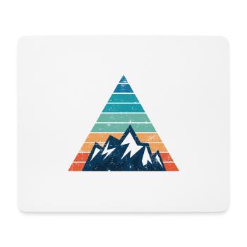 Berge Natur Vintage - Mousepad (Querformat) - Weiß - Vorne