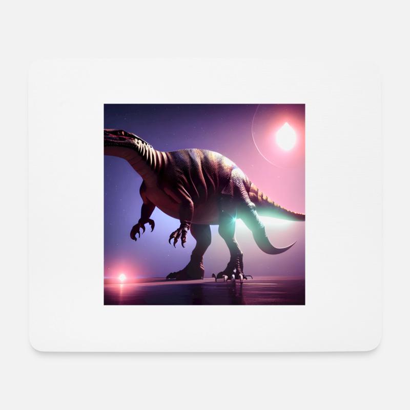 Dinosaurier Fossil Dino Trex Natur - Mousepad (Querformat) - Weiß