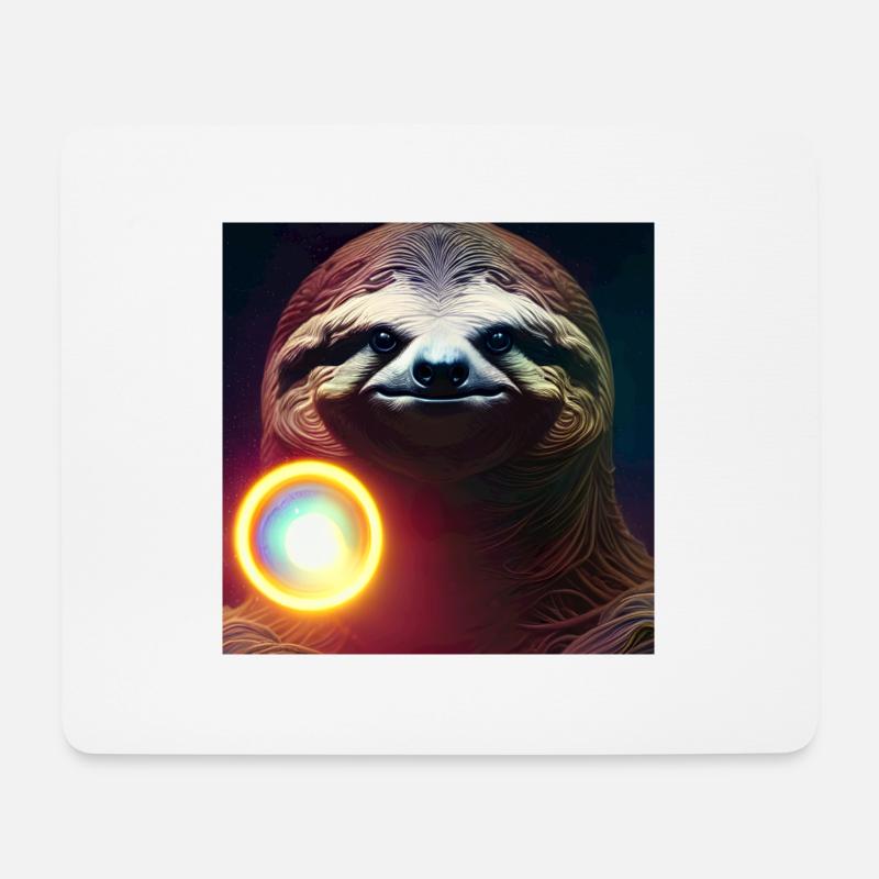Faultier Sloth Chill Faul Tiere - Mousepad (Querformat) - Weiß