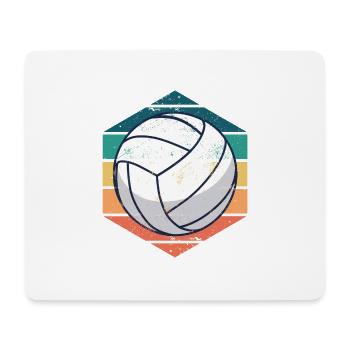 Volleyball Beach Volleyball Retro - Mouse Pad (horizontal) - white - Front