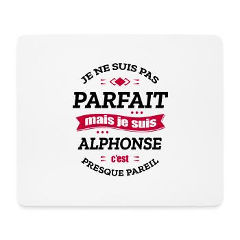ALPHONSE PARFAIT - PRENOM ALPHONSE - Tapis de souris (format paysage) - blanc - Devant