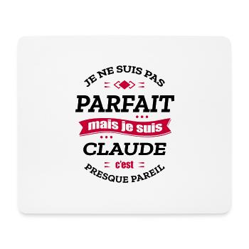 CLAUDE PARFAIT - PRENOM CLAUDE - Tapis de souris (format paysage) - blanc - Devant