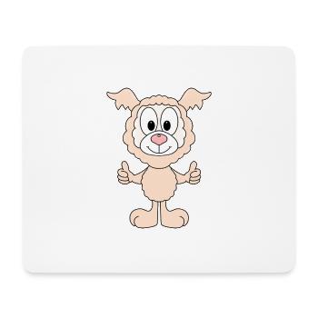 LAMA - ALPAKA - TIER - TIER - TIERISCH - GUT - Mousepad (Querformat) - Weiß - Vorne