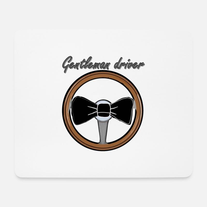 Gentleman Driver - Mouse Pad (horizontal) - white