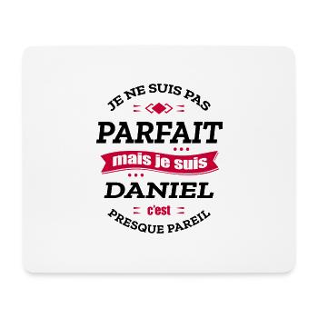 DANIEL PARFAIT - PRENOM DANIEL - Tapis de souris (format paysage) - blanc - Devant