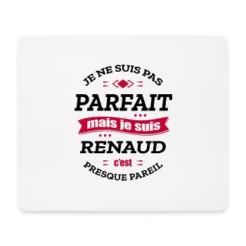 RENAUD PARFAIT - PRENOM RENAUD - Tapis de souris (format paysage) - blanc - Devant