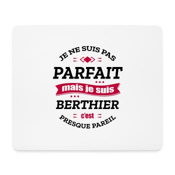 BERTHIER PARFAIT - PRENOM BERTHIER - Tapis de souris (format paysage) - blanc - Devant
